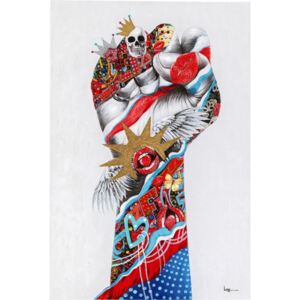 KARE DESIGN Ručně malovaný obraz Fight For 120x80cm