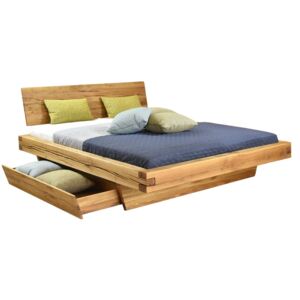 Woody Masivní dubová postel Matteo 160 x 200 cm