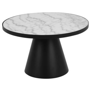 SCANDI Bílý mramorový konferenční stolek Sandro 65,7 cm