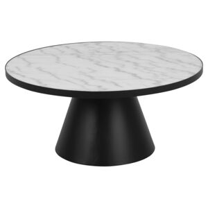 SCANDI Bílý mramorový konferenční stolek Sandro 85,7 cm