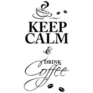 Nálepka na zeď Keep calm drink coffee 50x100cm NS3507A_1FZ