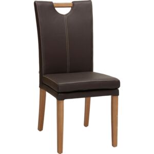 Venda Židle, hnědá, barvy dubu 46x99x65