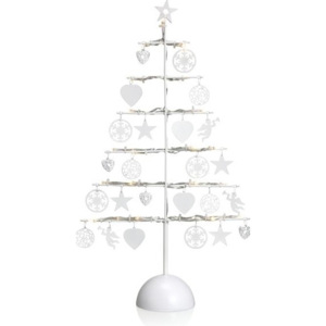 Markslöjd Markslöjd 703384 - LED Vánoční dekorace BORKEN 21xLED/0,06W/3xAA bílý stromek ML0091