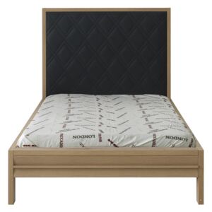 Designová postel s anthracitovým čelem Harmony 100x200 cm