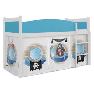 Vyvýšená dětská postel TWISTER 184x80 cm - Piráti