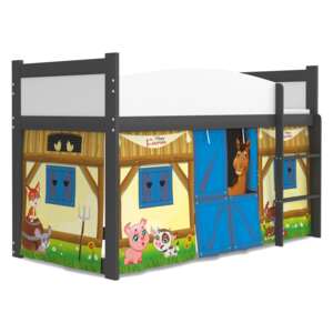 Vyvýšená dětská postel TWISTER 184x80 cm - Farma