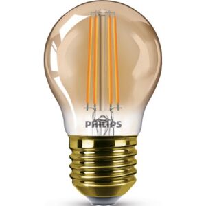 Vintage LED žárovka E27 P45 5W 350lm 2200K stmívatelná, gold - Philips