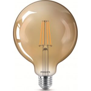 Vintage LED žárovka E27 G120 8W 630lm 2200K stmívatelná, gold - Philips