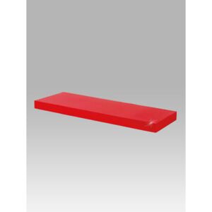 Autronic - Nástěnná polička 60 cm, barva červená, vysoký lesk. Baleno v ochranné fólii 1ks/ctn. - P-001 RED