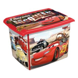 Box na hračky, dekorační Cars 20,5 l - černá/červená