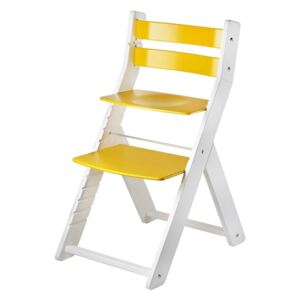 Rostoucí židle SANDY KOMBI M06 (bílá-žlutá)