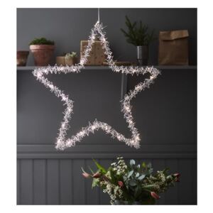 Vánoční závěsná světelná dekorace Markslöjd Tangle Star, výška 60 cm