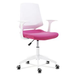 OTOČNÁ ŽIDLE PRO MLADÉ, mikrovlákno, růžová Carryhome - Dětské otočné židle