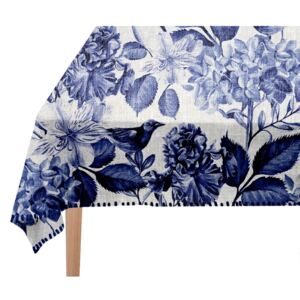 Ubrus Linen Couture Blue Birds, 140 x 140 cm