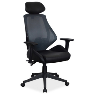Kancelářská židle DEAL, 102-110x67x52x46-54, černá