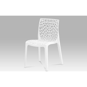 Plastová jídelní židle v bílé barvě CT-820 WT AKCE