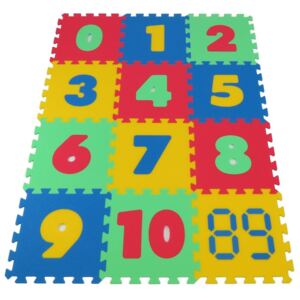 Pěnový koberec MAXI Čísla silný - 4 barvy