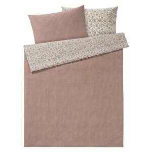 MERADISO® Lněné ložní prádlo, 200 x 220 cm (růžová)