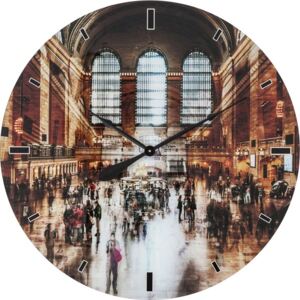 KARE DESIGN Nástěnné hodiny Glass Grand Central O 80 cm