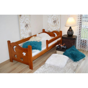Dětská postel STAR, olše-lak, 70x160cm