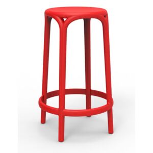 VONDOM - Nízká barová židle - červená