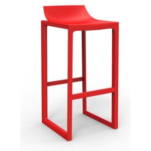VONDOM - Barová židle WALL STREET - červená
