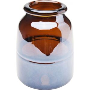 KARE DESIGN Hnědá skleněná váza Dallas Rim 27cm