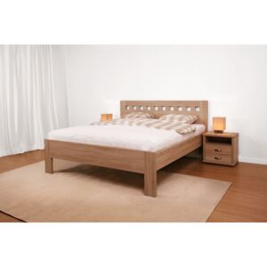 Dřevěná postel Ella Mosaic 200x180
