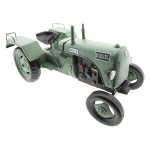 Kovový model retro traktoru KLI - 33*14*17 cm
