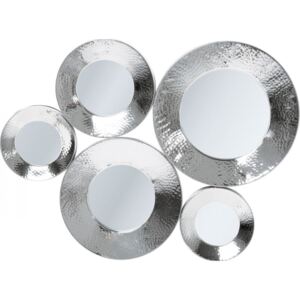 KARE DESIGN Zrcadlo Circoli Cinque Silver