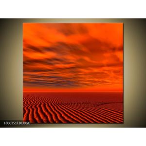 Obraz večerní pouště (F000351F3030GD)