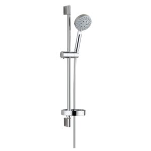 Mereo Sprchová souprava, pětipolohová sprcha, posuvný držák, šedostříbrná hadice, mýdlenka CB900HM