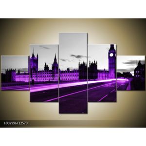 Obraz fialového Westminsterského opatství (F002996F12570)