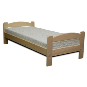 Dřevěná postel LIBOR smrk 200x100 - smrk