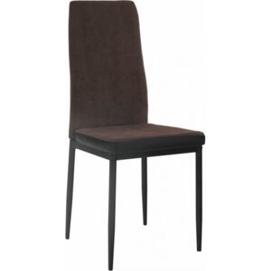 Ídelní židle, tmavohnědá/černá, ENRA