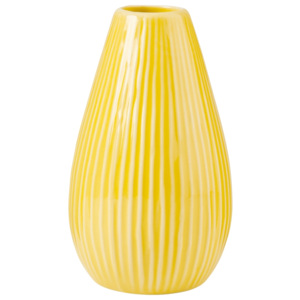 RIFFLE Váza 15,5 cm - žlutá