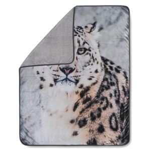Pléd Good Morning Snow Leopard, 130 x 160 cm