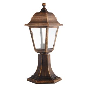 ACA Lighting Venkovní lucerna PLGP3R max. 40W/E27/IP44, hnědá