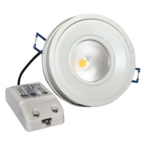 ACA Lighting COB LED bodovka BEL 10W/230V/2700K/700Lm/IP20/60°, kruhová bílá