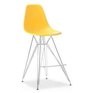 Barová židle MOBI žlutá