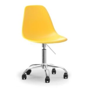 Otočná židle MOBI žlutá