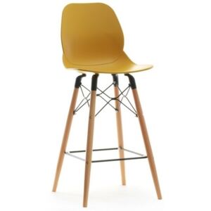 Barová židle SWEN Žlutá