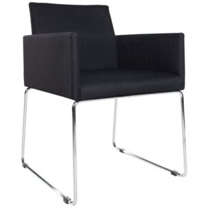 Jídelní židle Milanese černá antracit