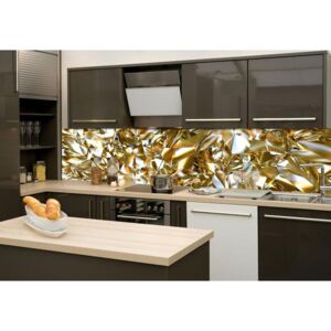 KUPSI-TAPETY KI-260-072 Fototapeta do kuchyně - Golden Crystal (Zlatý krystal) 260 x 60 cm