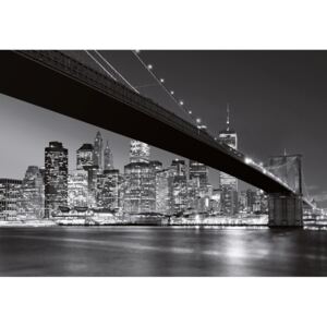 KT-W+G-140 W+G Velkoformátová celostěnová obrazová fototapeta Brooklyn Bridge NY, velikost 368 x 254 cm