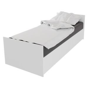 Jednolůžková postel Lucca LC8, Barva: bílá