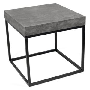 Designový odkládací stolek Calisto, imitace betonu