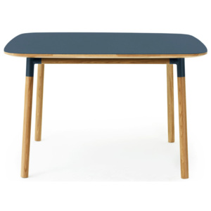 Normann Copenhagen Stůl Form 120x120 cm, modrá/dub