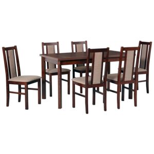 Stůl se 6 židlemi AL74, Potah: 5 - Inari 23
