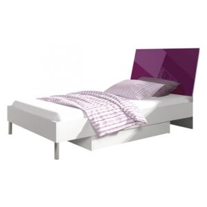 Dětská postel Paradise PD3, Barva: bílá / fialový lesk